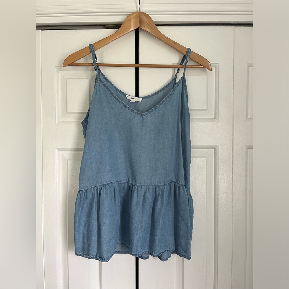 Mine Brand Chambray Tank - Medium